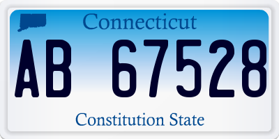 CT license plate AB67528