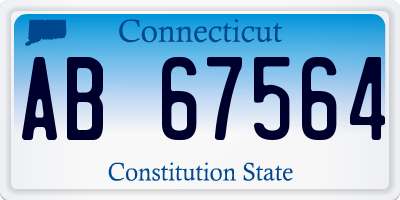 CT license plate AB67564