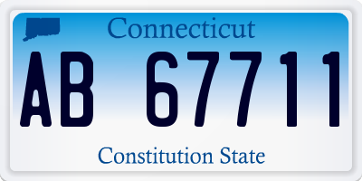 CT license plate AB67711