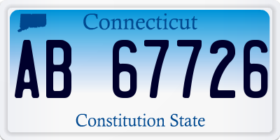 CT license plate AB67726