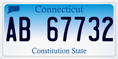 CT license plate AB67732