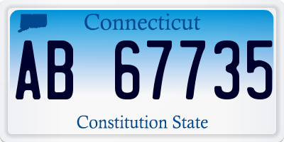 CT license plate AB67735