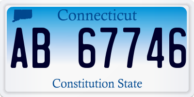 CT license plate AB67746