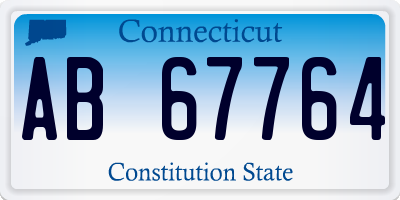 CT license plate AB67764