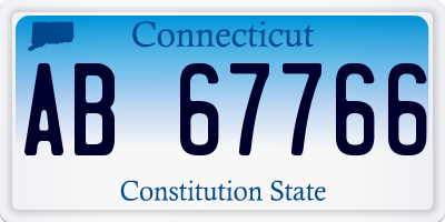 CT license plate AB67766