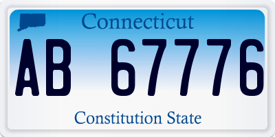 CT license plate AB67776