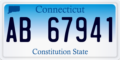 CT license plate AB67941