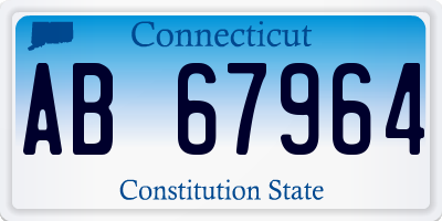 CT license plate AB67964