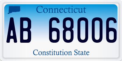 CT license plate AB68006