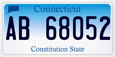 CT license plate AB68052