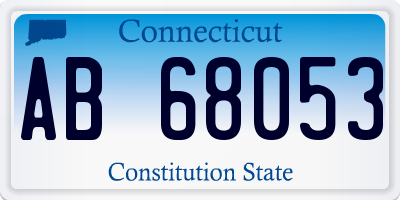 CT license plate AB68053