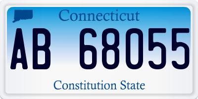 CT license plate AB68055