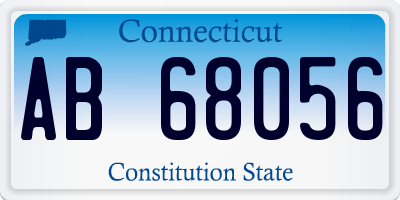 CT license plate AB68056