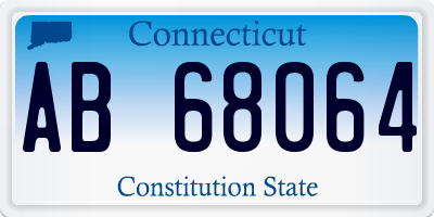 CT license plate AB68064