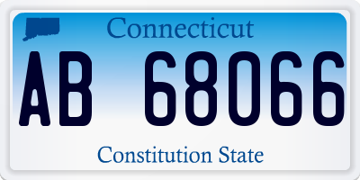 CT license plate AB68066