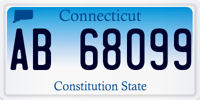 CT license plate AB68099