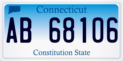 CT license plate AB68106