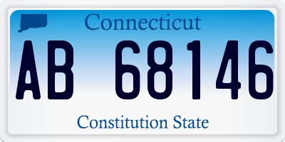 CT license plate AB68146