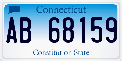 CT license plate AB68159