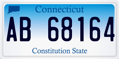 CT license plate AB68164