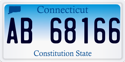 CT license plate AB68166