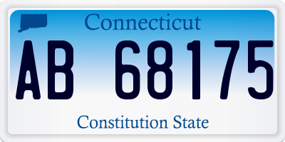 CT license plate AB68175