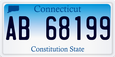 CT license plate AB68199