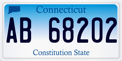 CT license plate AB68202