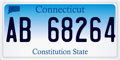 CT license plate AB68264