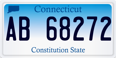 CT license plate AB68272