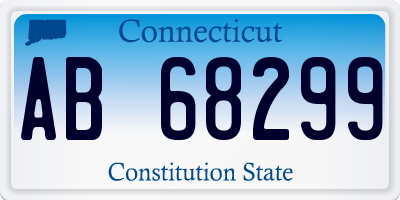 CT license plate AB68299