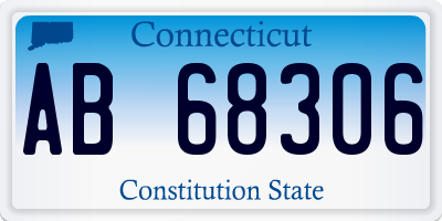 CT license plate AB68306