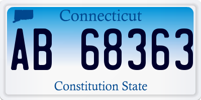 CT license plate AB68363