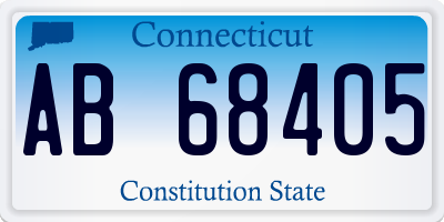 CT license plate AB68405