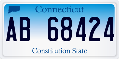 CT license plate AB68424