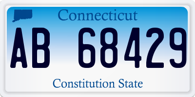 CT license plate AB68429