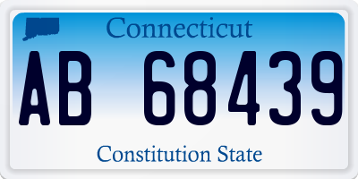CT license plate AB68439