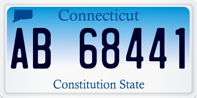 CT license plate AB68441