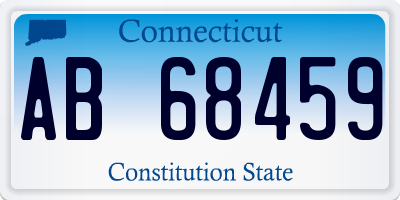 CT license plate AB68459