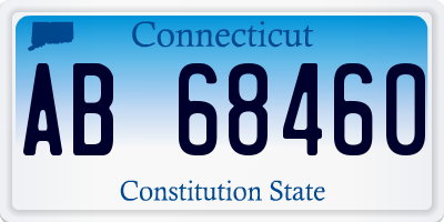 CT license plate AB68460