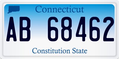 CT license plate AB68462