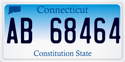 CT license plate AB68464