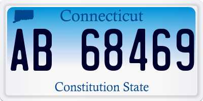 CT license plate AB68469