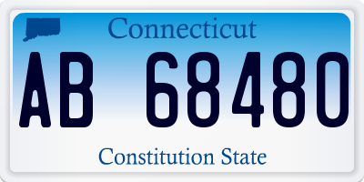 CT license plate AB68480