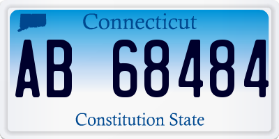 CT license plate AB68484