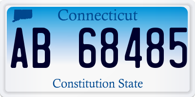 CT license plate AB68485