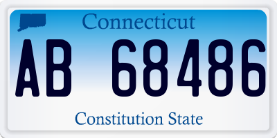 CT license plate AB68486