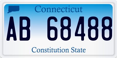 CT license plate AB68488