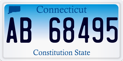 CT license plate AB68495