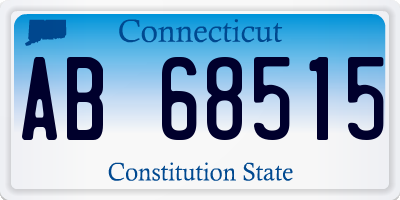 CT license plate AB68515